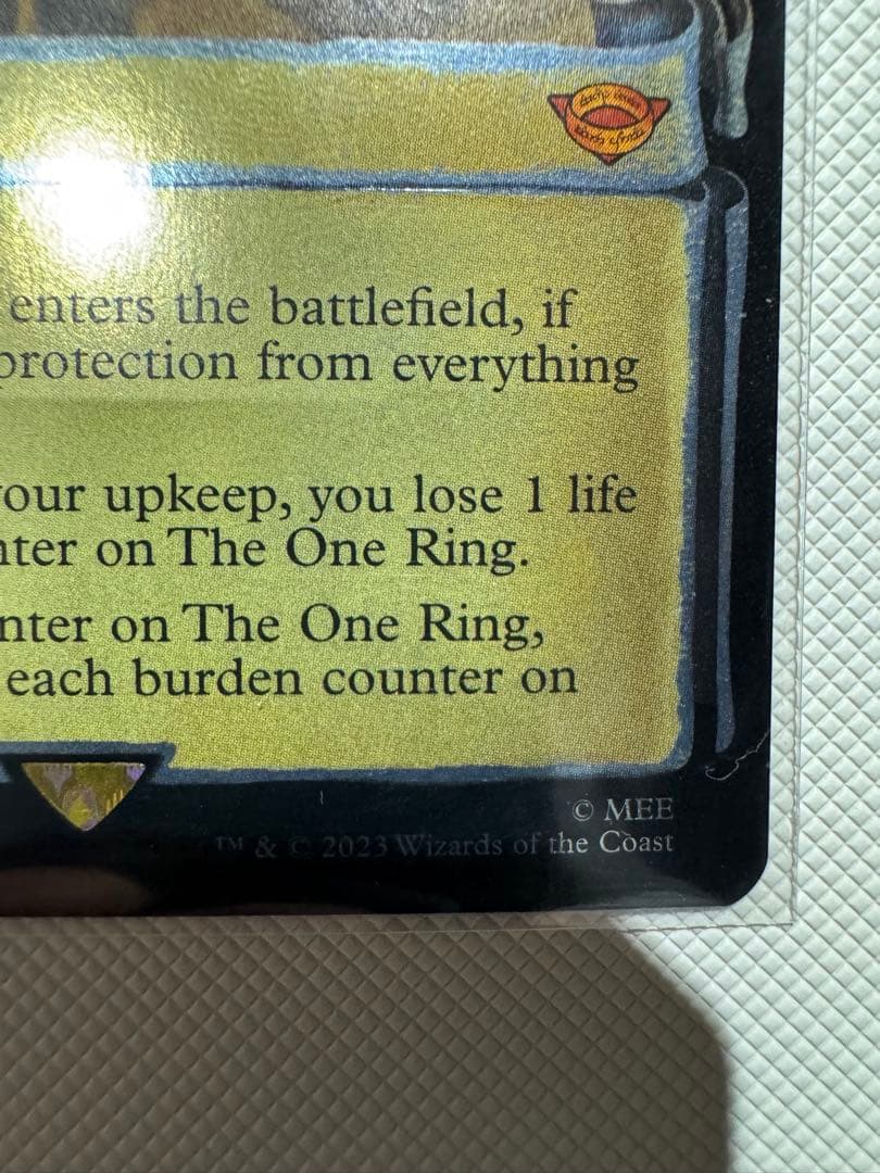 ラスト1枚 MTG 一つの指輪 銀幕foil シルバーfoil