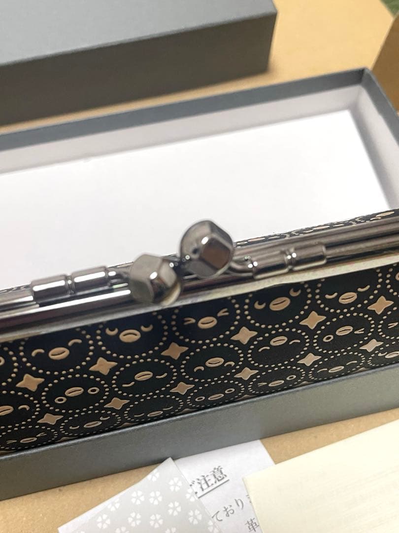 【新品】印伝suicaペンギンコラボ　親子がまぐち財布　印傳屋　 スイカ和小物