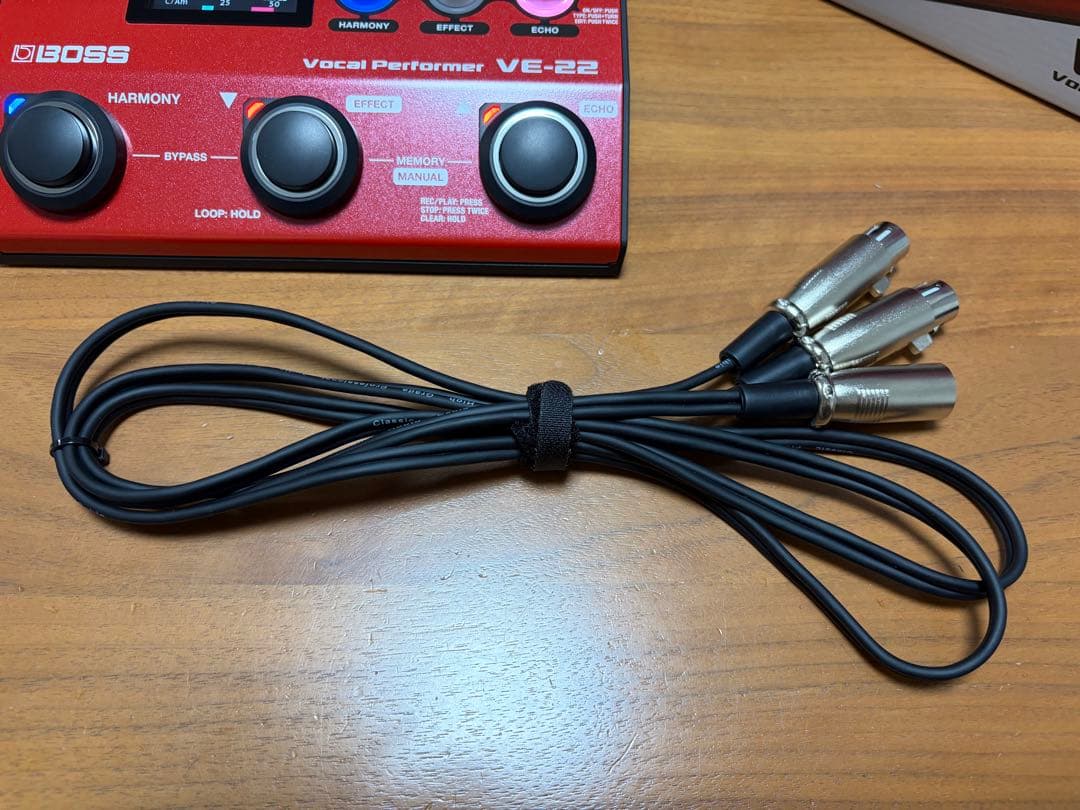 BOSS VE-22 VE22 ボーカルエフェクター キャリングバック ケーブル