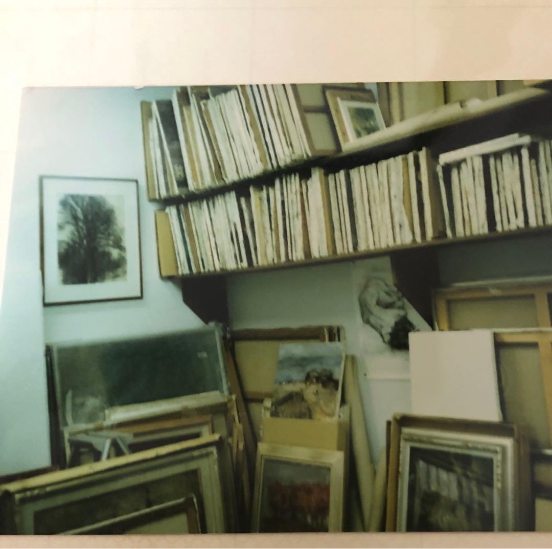 油絵（昭和の街）F8