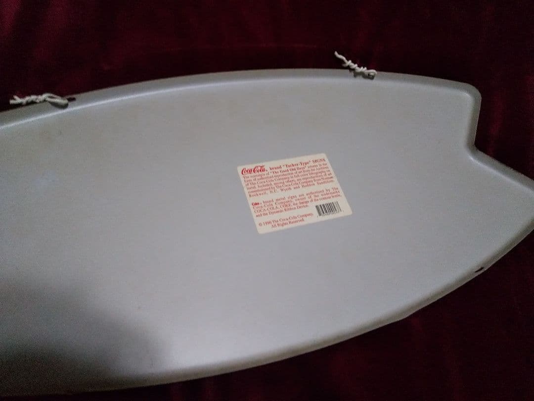 アメリカン雑貨コカコーラメタルサイン看板フィッシュテール型レトロ、アンティーク