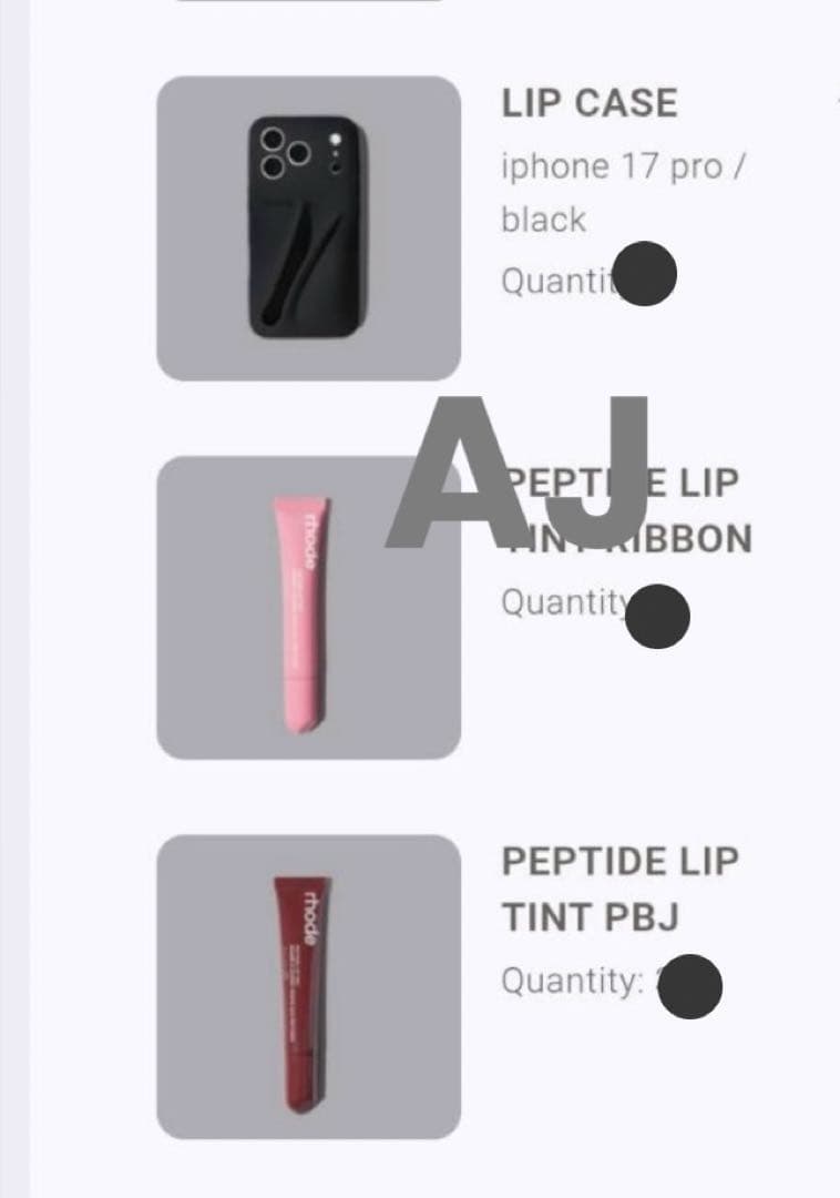 完売品　rhode skin限定ブラック iPhoneケース　17pro