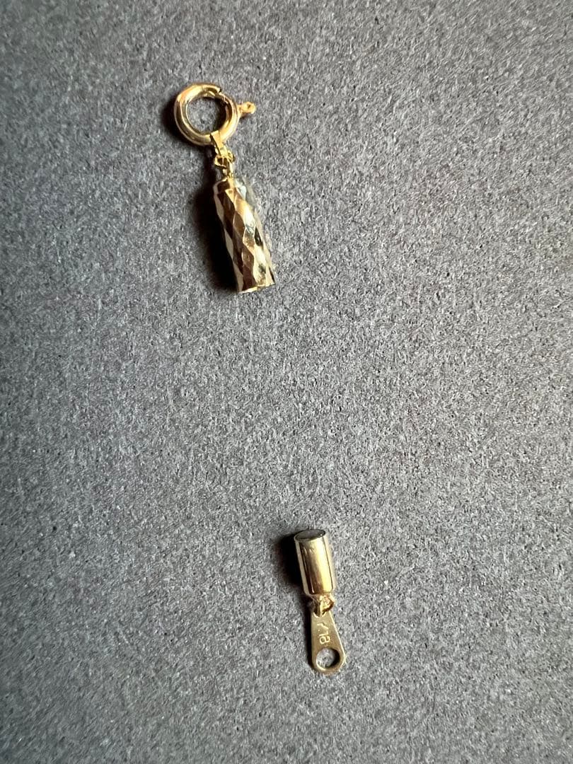 K18YG K18WG マグネットクラスプ2点セット　　約1.8g