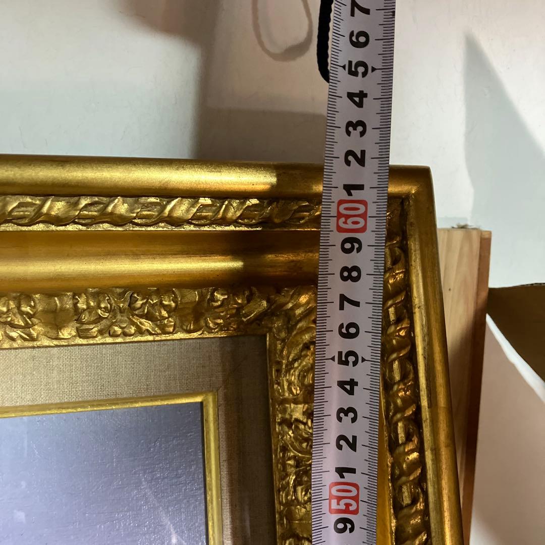 山羽 斌士　安房雨過 84-1503 希少画集画　状態良好　新品額・額装付