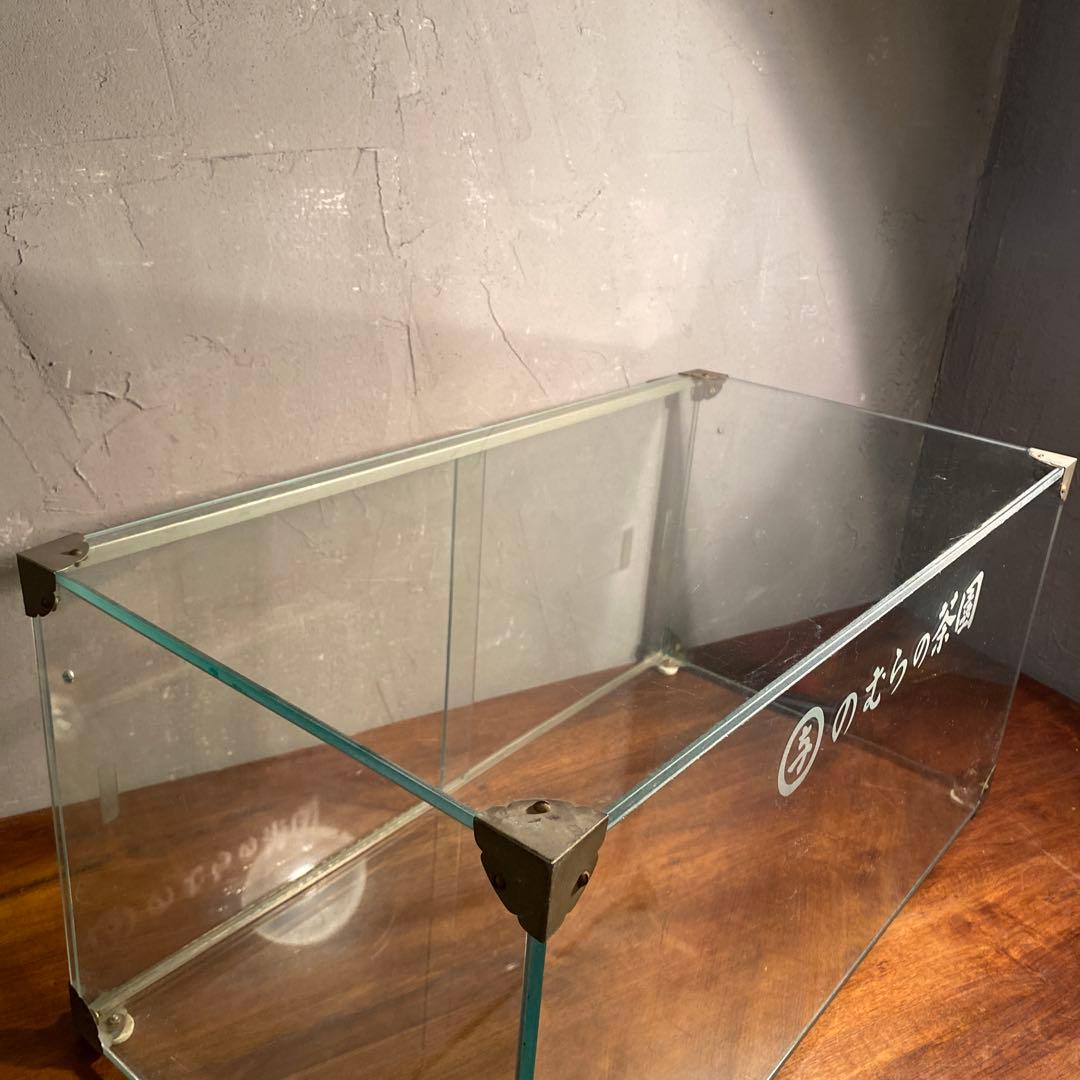 昭和レトロ 茶屋 陳列什器 ガラスショーケース 扉付き 美品 ヴィンテージ