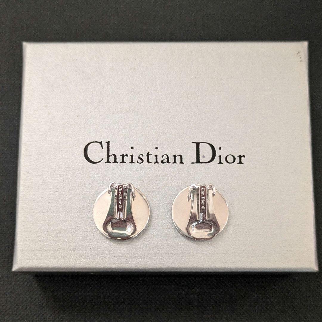 ♠未使用　Dior ロゴ　シルバー　クリップ　イヤリング　ディオール