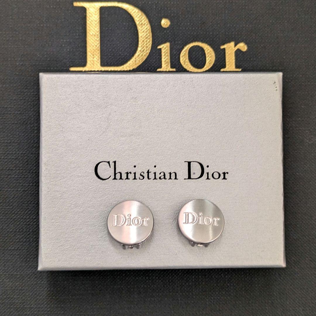 ♠未使用　Dior ロゴ　シルバー　クリップ　イヤリング　ディオール
