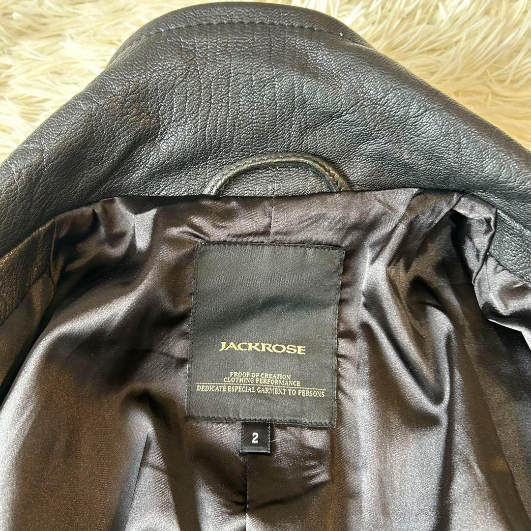 極美品　希少モデル　ジャッククローズ　ラムレザーライダースジャケット　M
