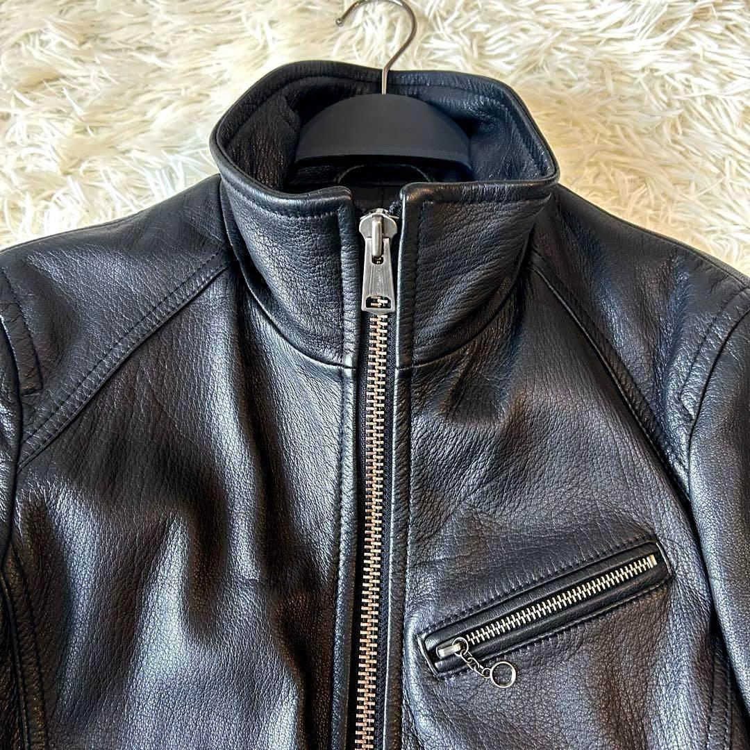 極美品　希少モデル　ジャッククローズ　ラムレザーライダースジャケット　M