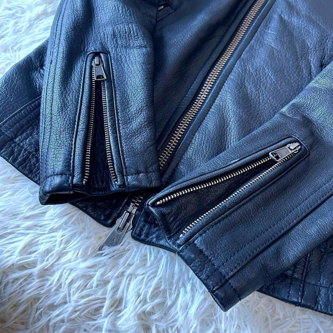 極美品　希少モデル　ジャッククローズ　ラムレザーライダースジャケット　M