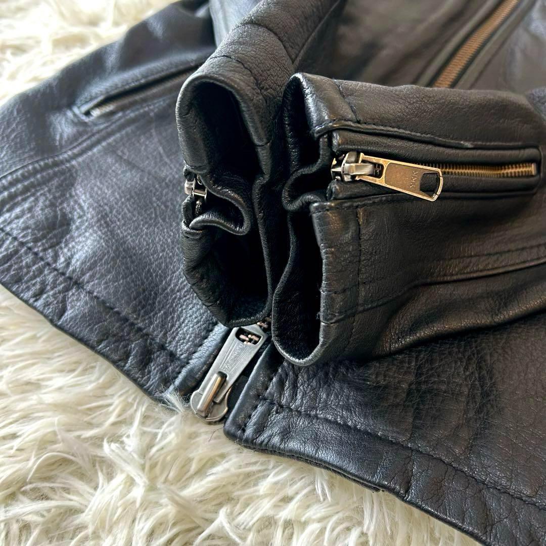 極美品　希少モデル　ジャッククローズ　ラムレザーライダースジャケット　M