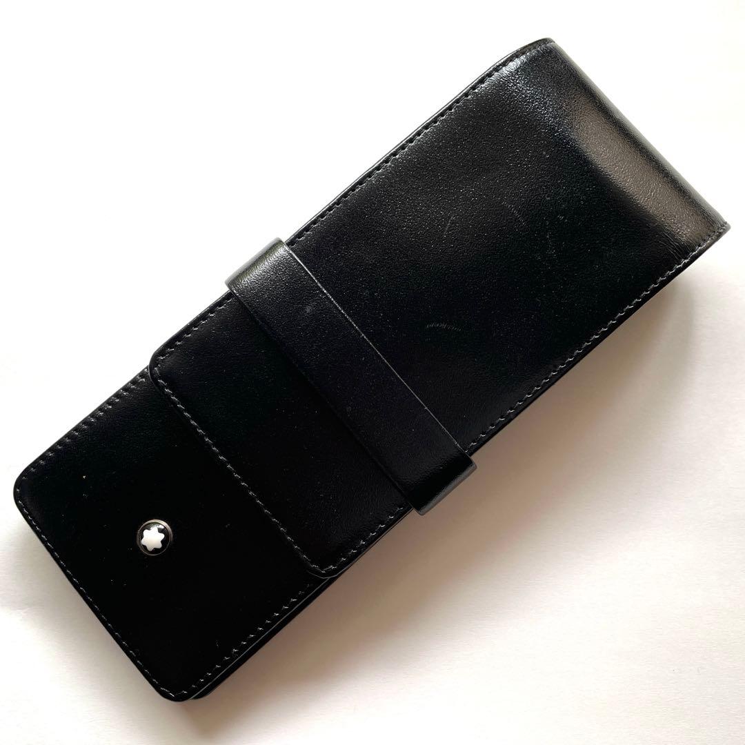 モンブラン レザー ペンケース ３本用 ブラック