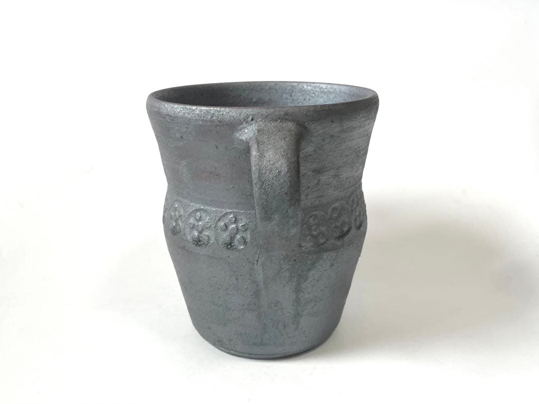 陶芸家　作家物　山本教行　鳥取　岩井窯　花器　花入　手付壺　民藝　民芸