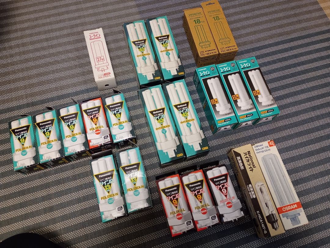 コンパクト蛍光ランプ　各種　22本　セット