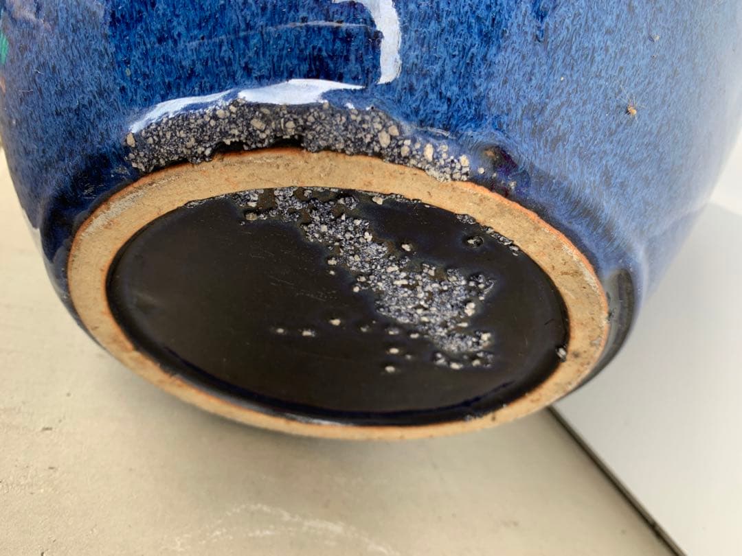 青　壺　壷　花瓶　陶芸