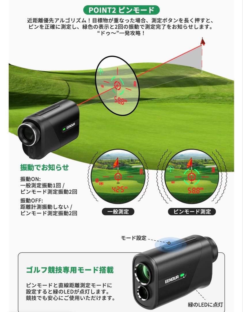 EENOUR U1000PRO ＋ゴルフ用レーザー距離計