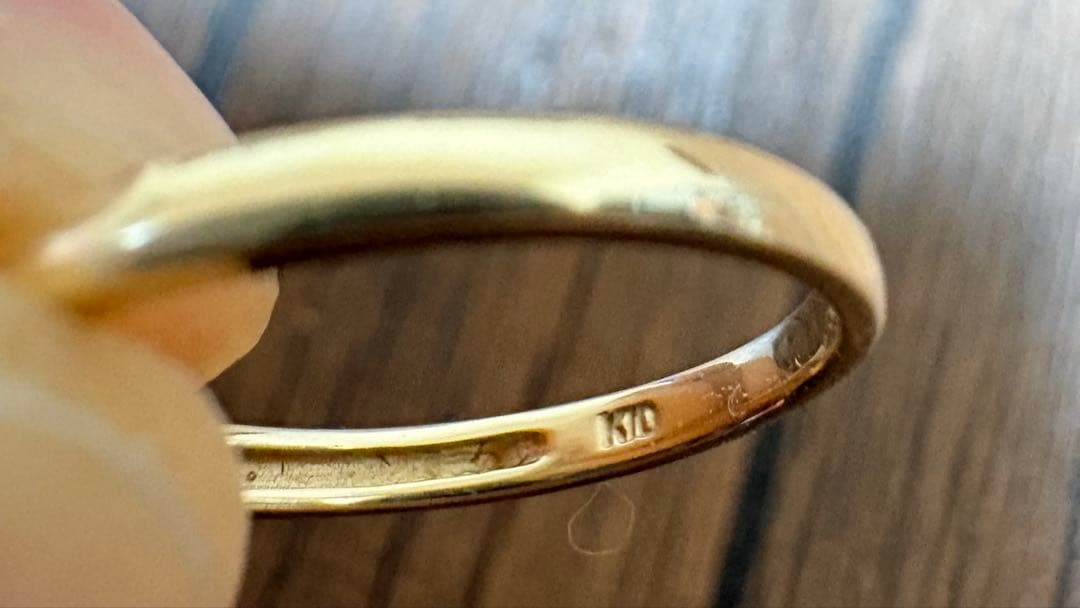 ち*な様 TSUTSUMI K10 エメラルド　ピンキーリング　5号