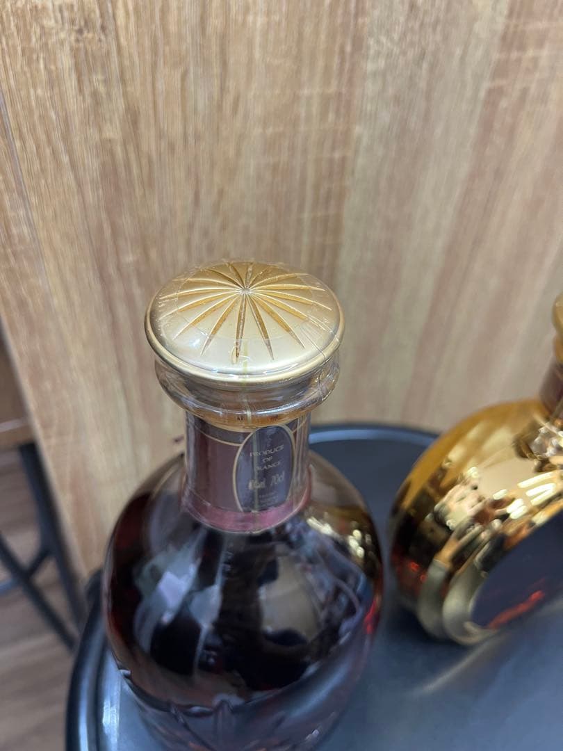 ウイスキー2本セット　コニャックカミュ　XOハートボトルゴールド