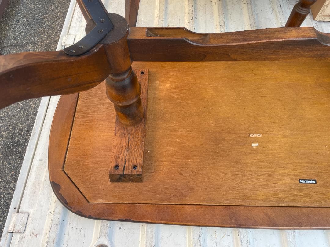 ★ 古家具 ★ カリモク センター テーブル 机 座卓 卓 昭和 レトロ 家具