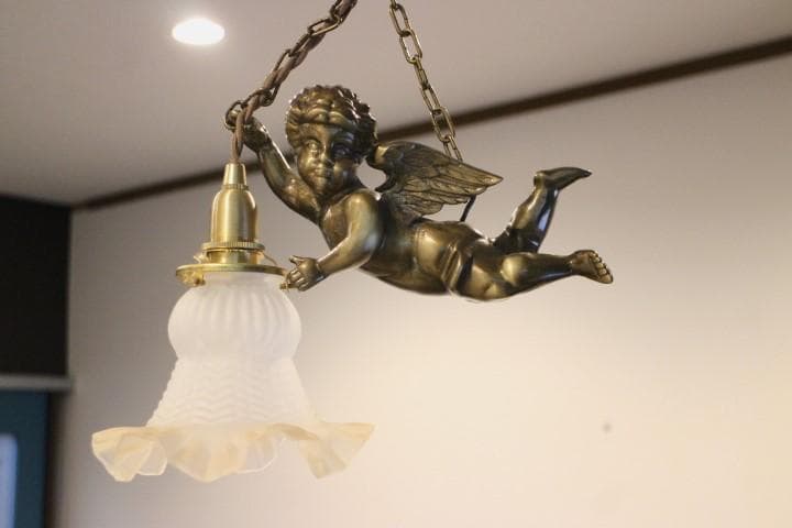 フランス アンティーク 天使 エンジェル シャンデリア ペンダントライト