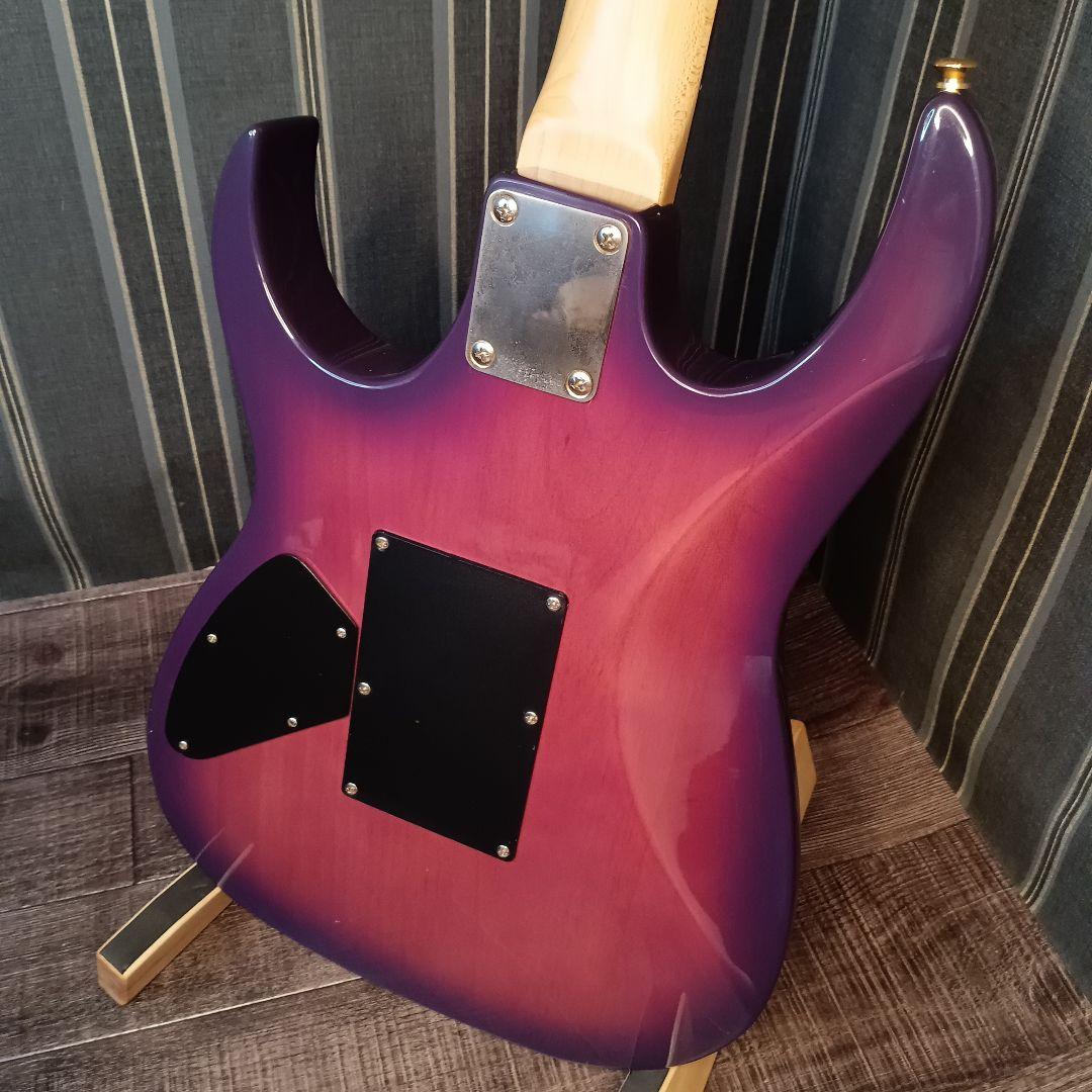 キルトメイプル パープル 紫 エレキギター ストラトキャスター Duncan