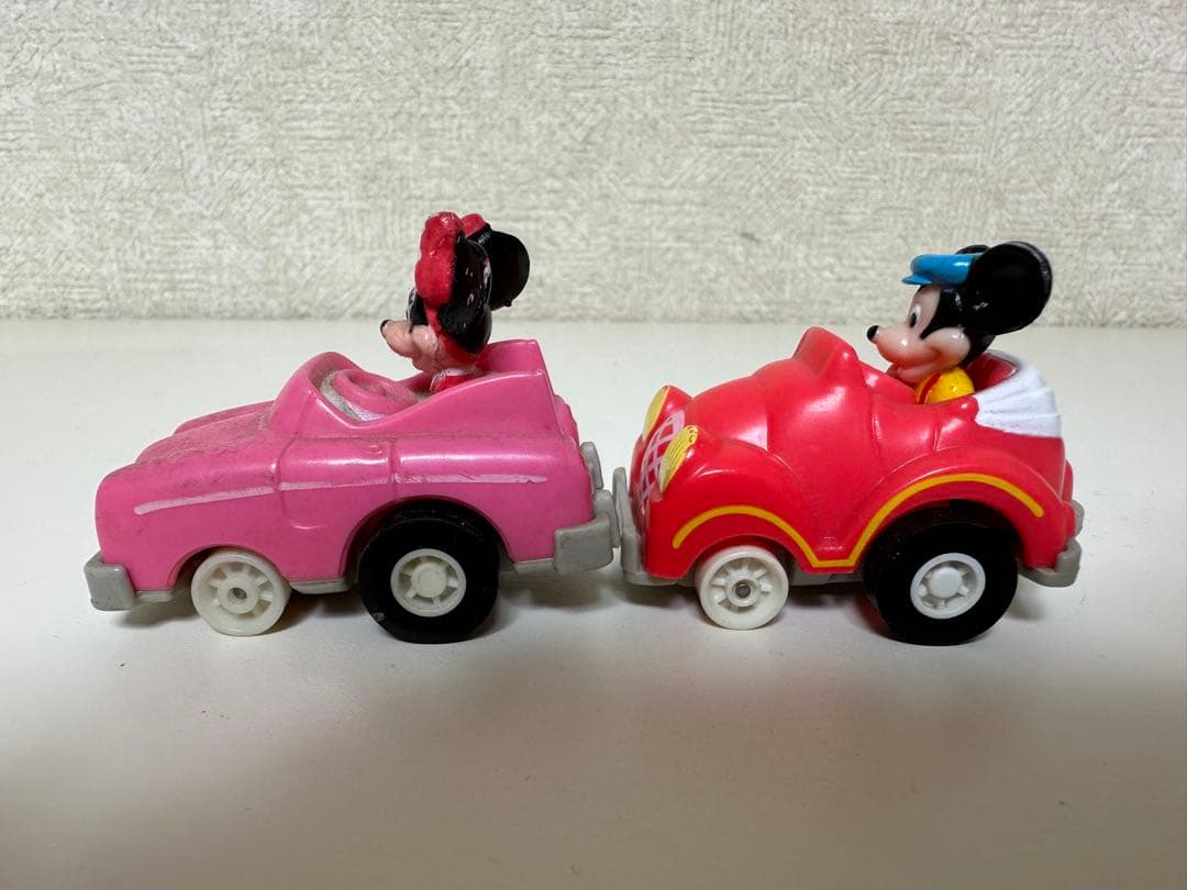 激レア ビンテージ レトロ ミッキー＆ミニー ミニカー トイカー 2個セット