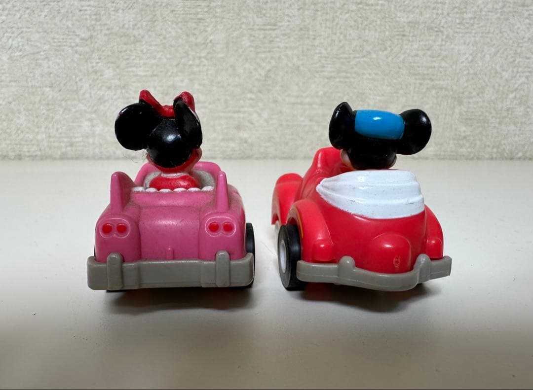 激レア ビンテージ レトロ ミッキー＆ミニー ミニカー トイカー 2個セット