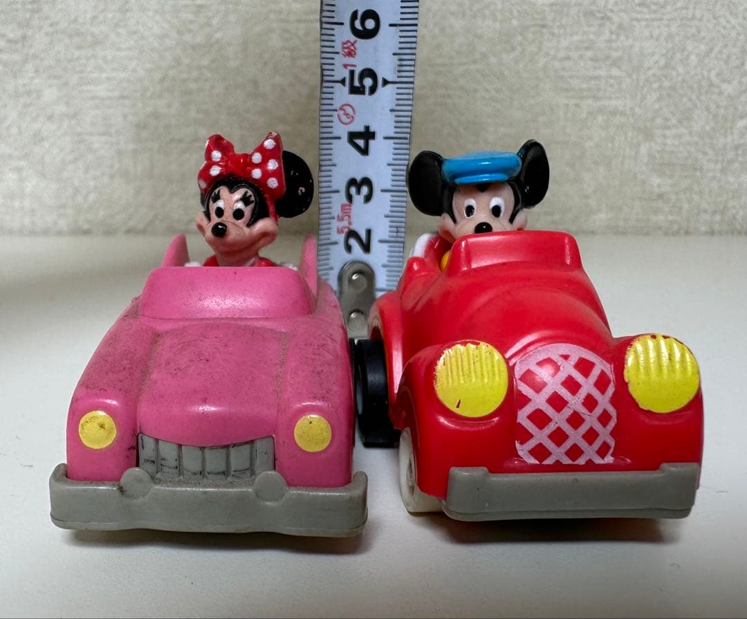激レア ビンテージ レトロ ミッキー＆ミニー ミニカー トイカー 2個セット