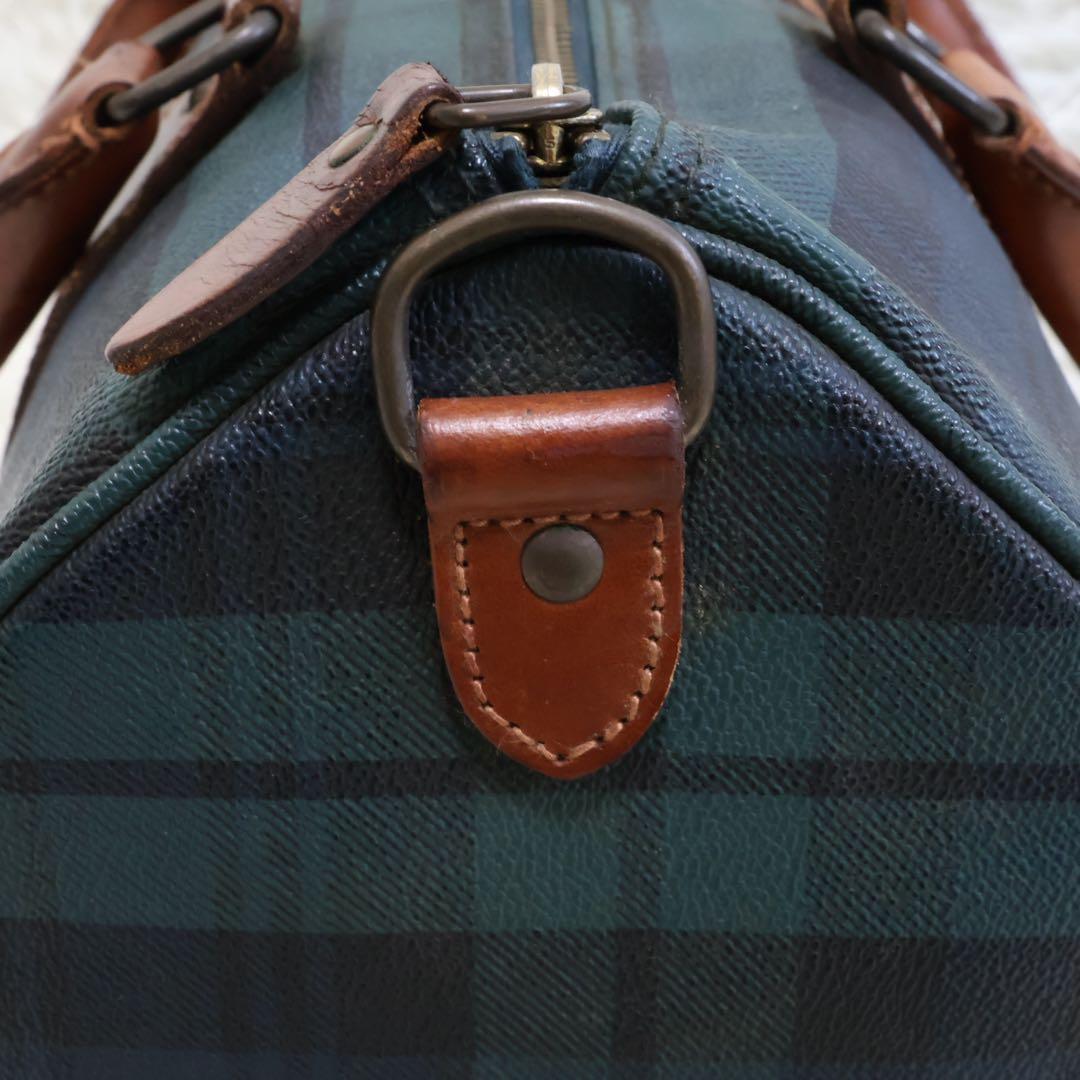 ポロラルフローレン　ボストンバッグ　チェック柄