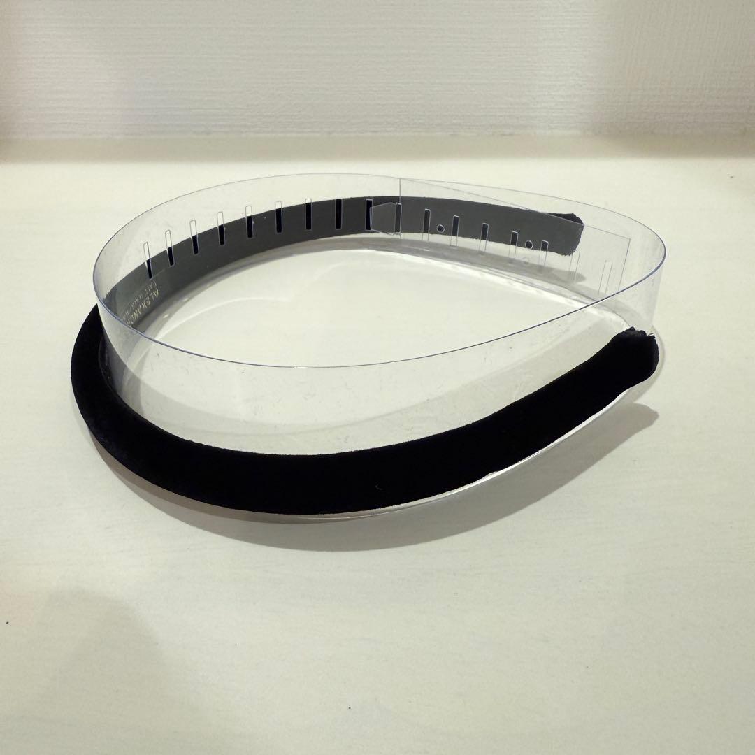 【即日発送可能】ALEXANDRE DE PARIS カチューシャ ブラック