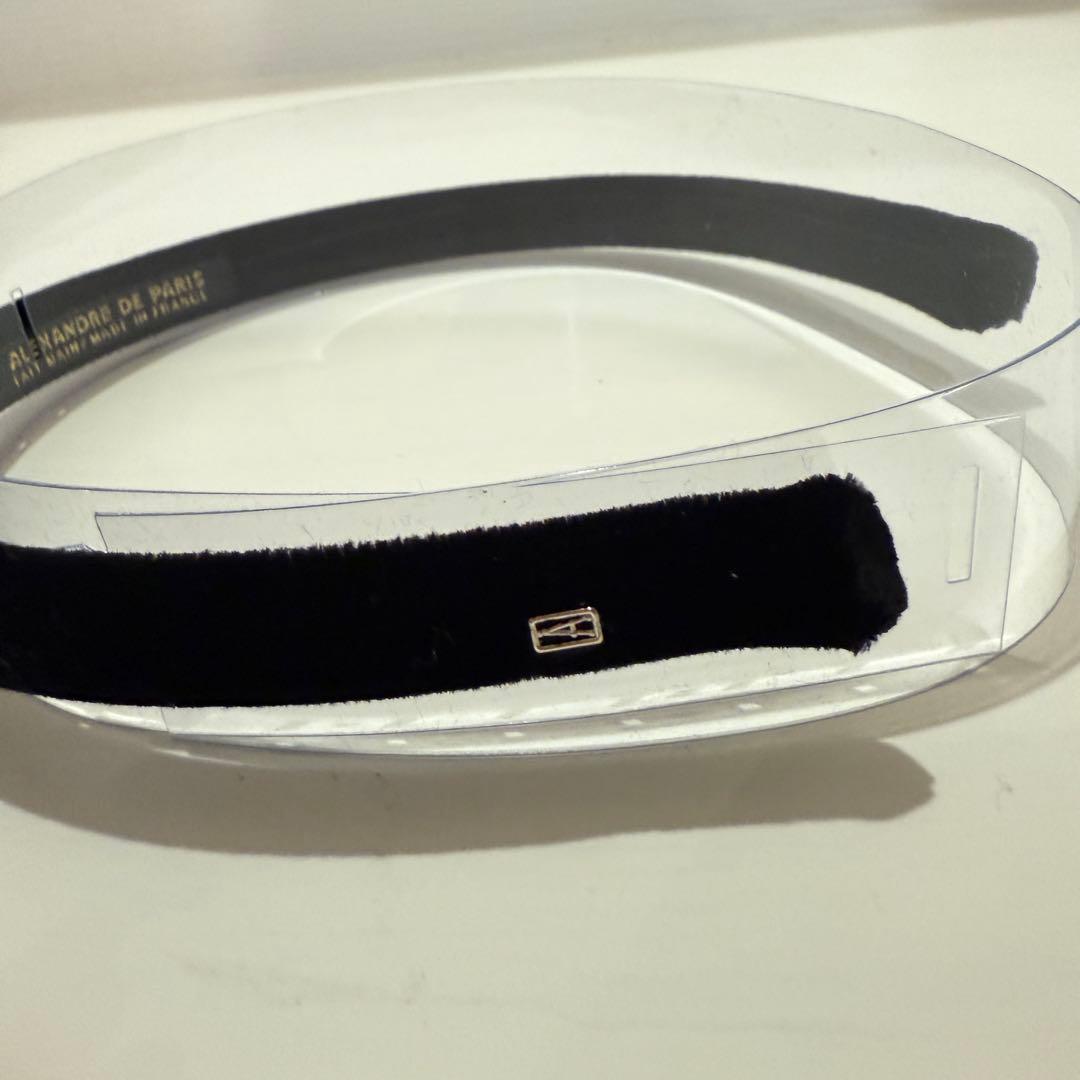 【即日発送可能】ALEXANDRE DE PARIS カチューシャ ブラック