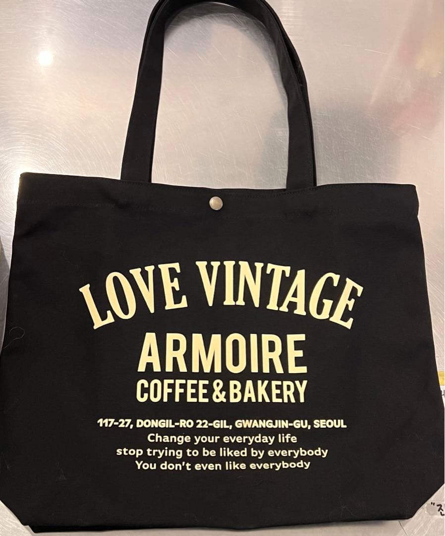 アルムア　バッグ　カバン　黒　イェソン　韓国　マウスラビット　トートバッグ