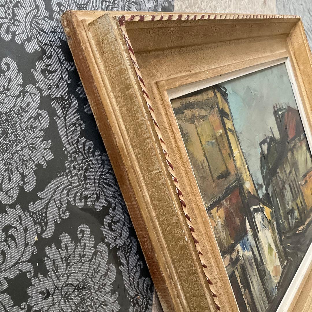 額縁　絵画油絵付き　レトロ