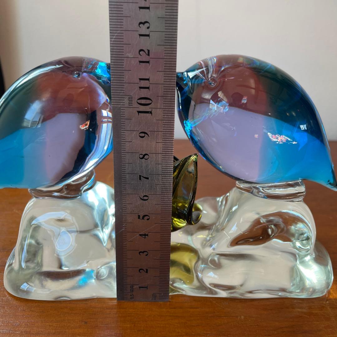 Murano Glass Bird ムラーノ　置物　オブジェ　鳥