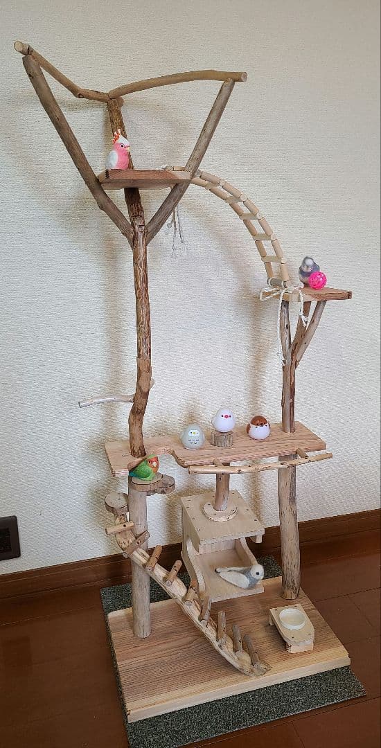 ⑦イボンヌ　オーダーバードアスレチック　流木　ハンドメイド