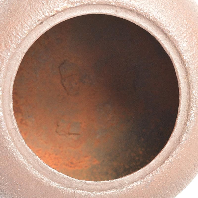 茶道具　釜師　畠春斎作　立俵釜　鉄釜　共箱　M　6614C