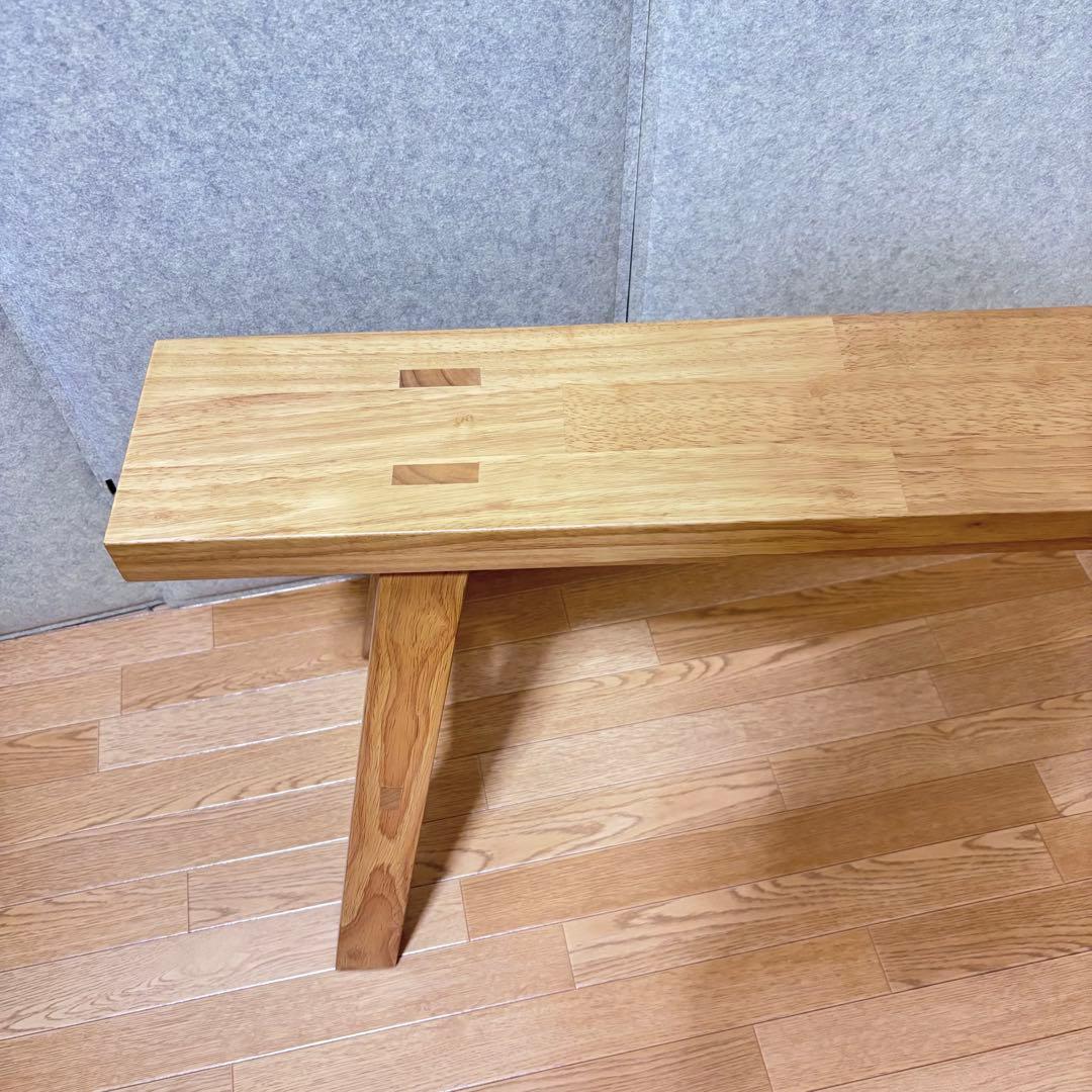 ■【綺麗】 スツール 無印 木製ベンチ 大 MUJI