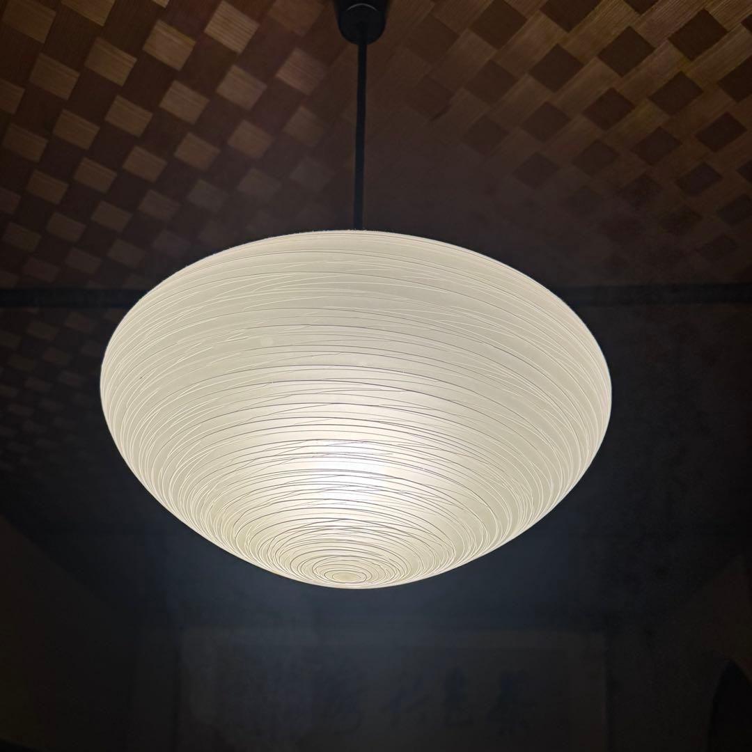 希少★昭和★レトロ★中古★糸巻きがらす★山田照明★ペンダントライト★ランプ