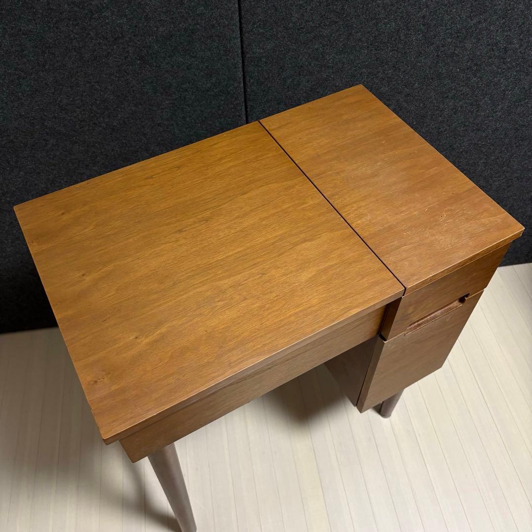 emo エモ ドレッサー 鏡台 スツール 丸椅子 化粧台 コンパクト　天然木