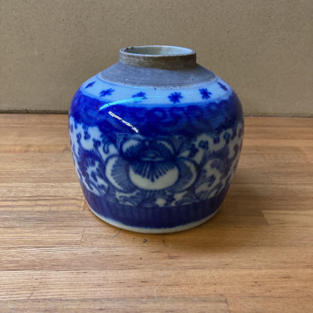 中国清時代　染付壺