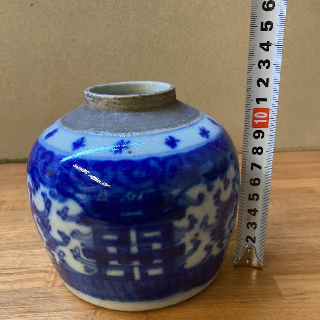 中国清時代　染付壺