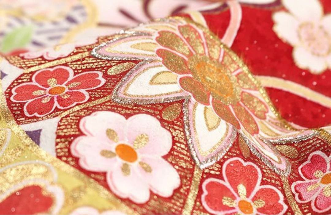 美品　振袖6点セット　成人式　振袖　正絹　袋帯 19