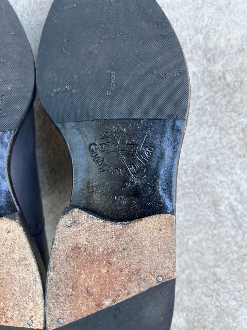 【美品】ジャランスリワヤ　クォーターブローグ　グレー　シューキーパー付