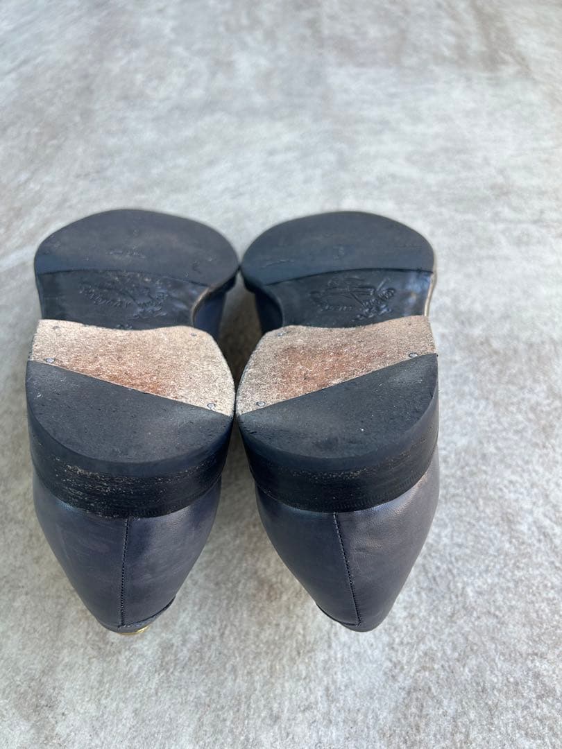 【美品】ジャランスリワヤ　クォーターブローグ　グレー　シューキーパー付