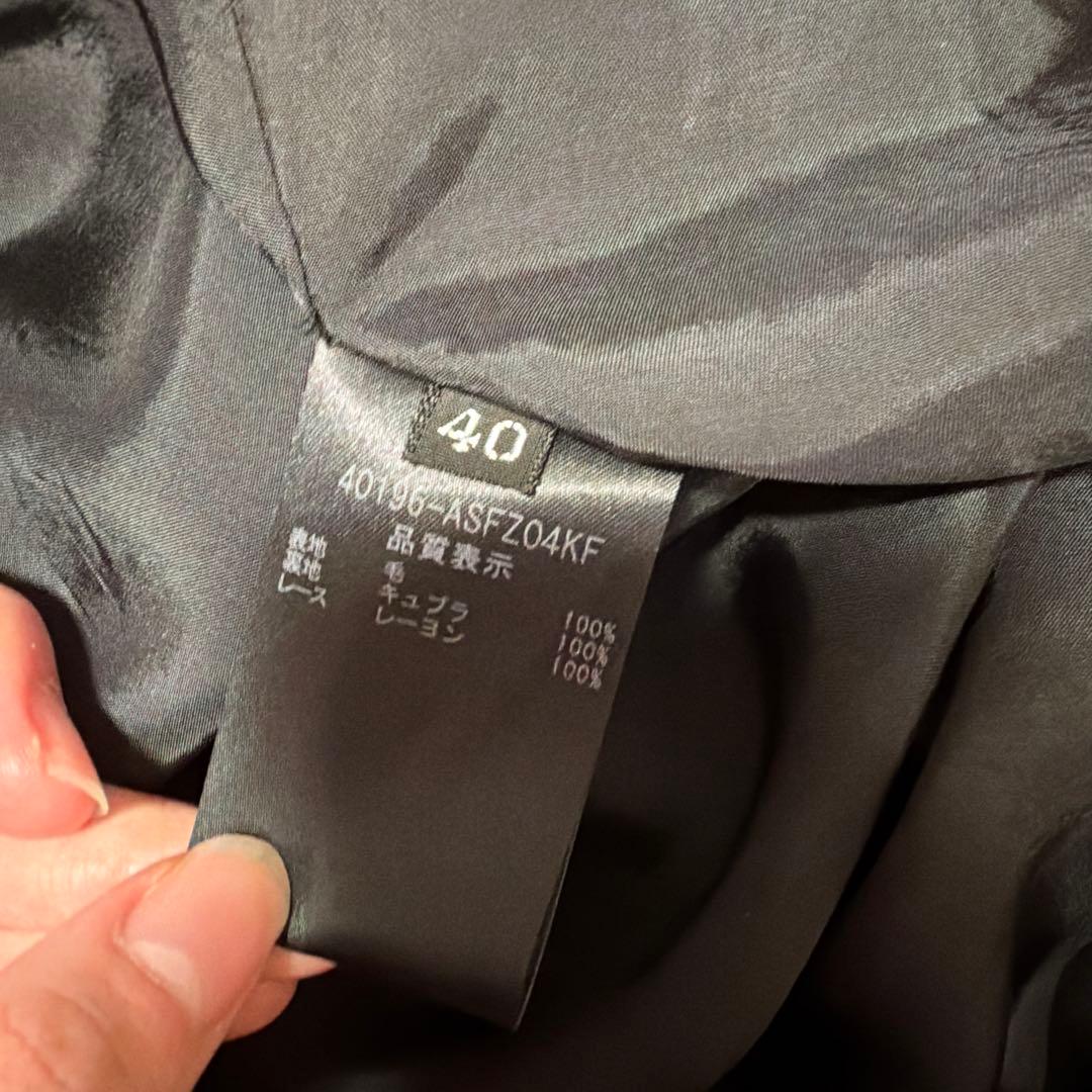 フォクシー　グレー フレアスカート ポケット付き