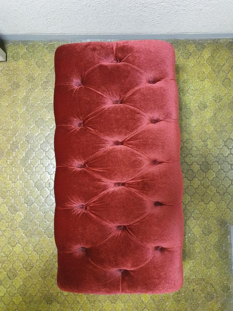 アンティーク スツール ベンチ イス 椅子 ロココ調家具 猫脚 レトロ ②