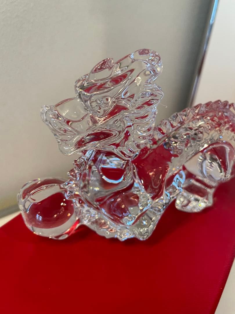 (美品)バカラ ドラゴンクリア干支 オブジェ クリスタル