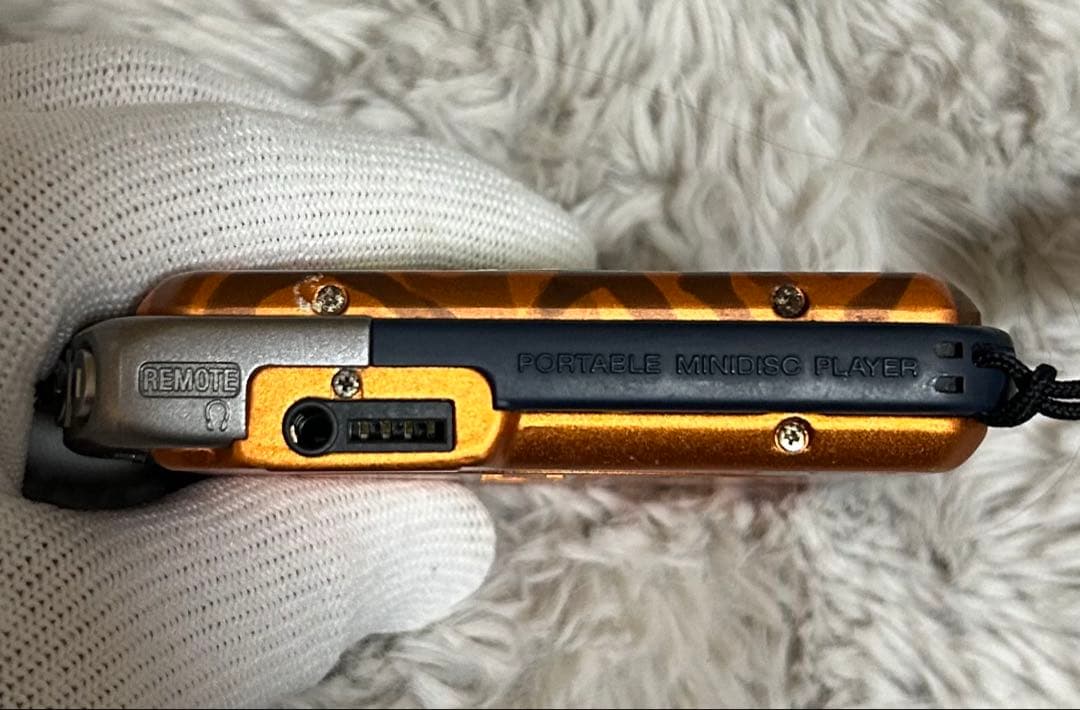 SONY MZ-E45 MDウォークマンプレーヤー 迷彩柄オレンジ