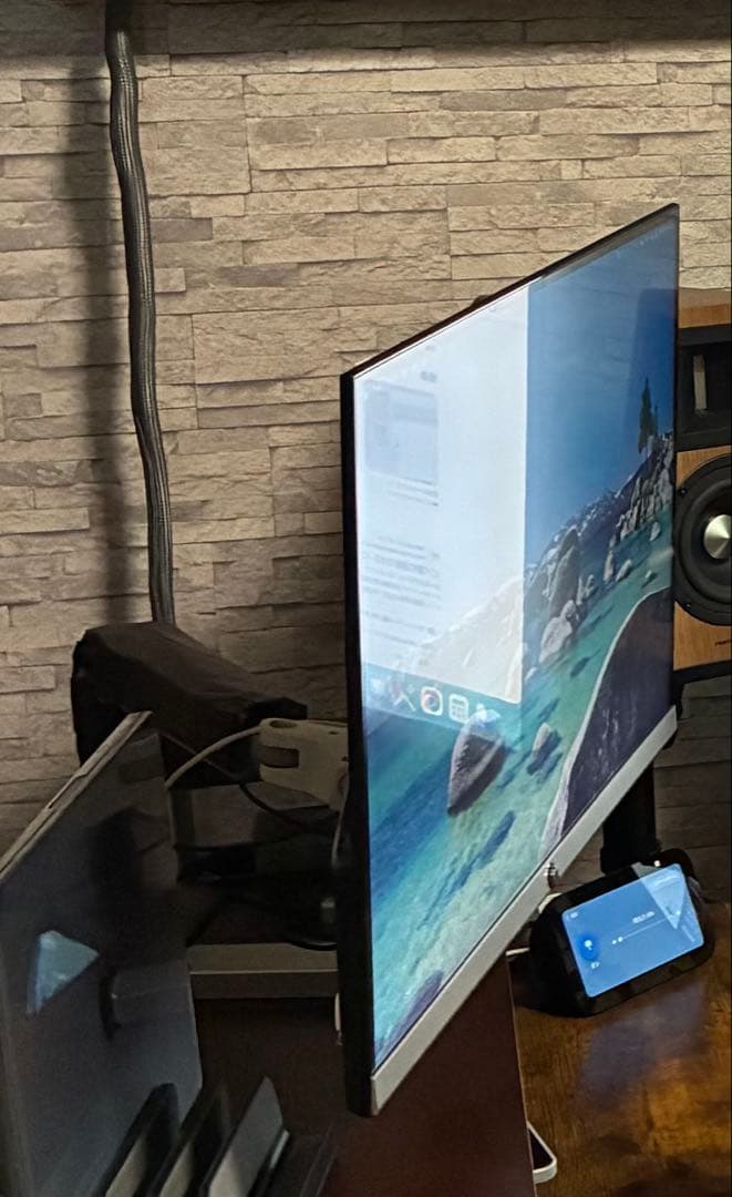 お得なセット！HP製 4Kモニター、エルゴモニターアーム、ケーブルセット