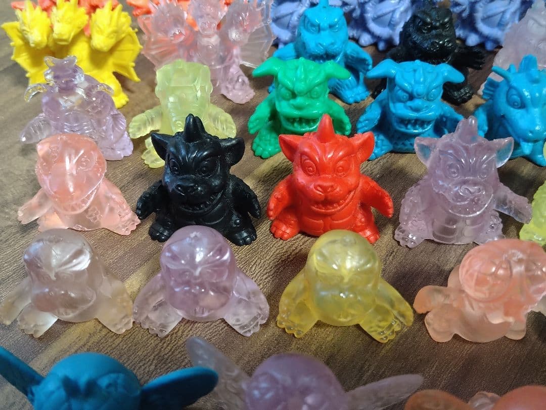 【当時物】ガシャポン ゴジラ怪獣軍団 63体セット